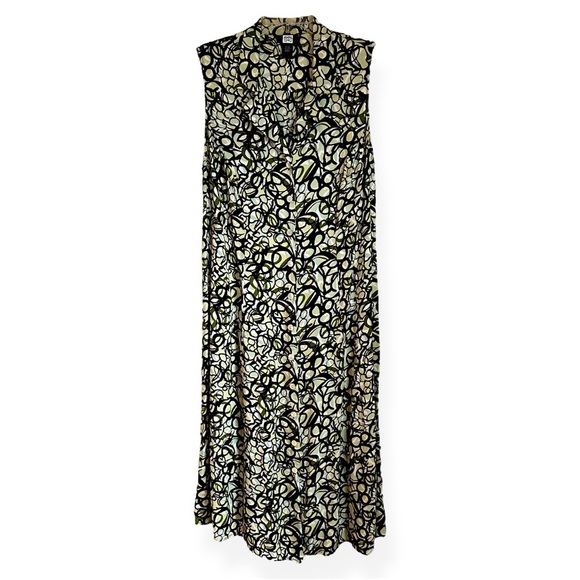 3/$20 💥 Studio 1940 Maxi Dress Front Button Down Collared Smocked Back Teacher - Picture 1 of 17